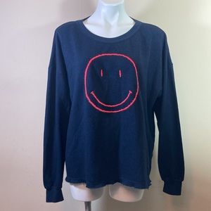 🐲💙By Together smiley face long sleeve top